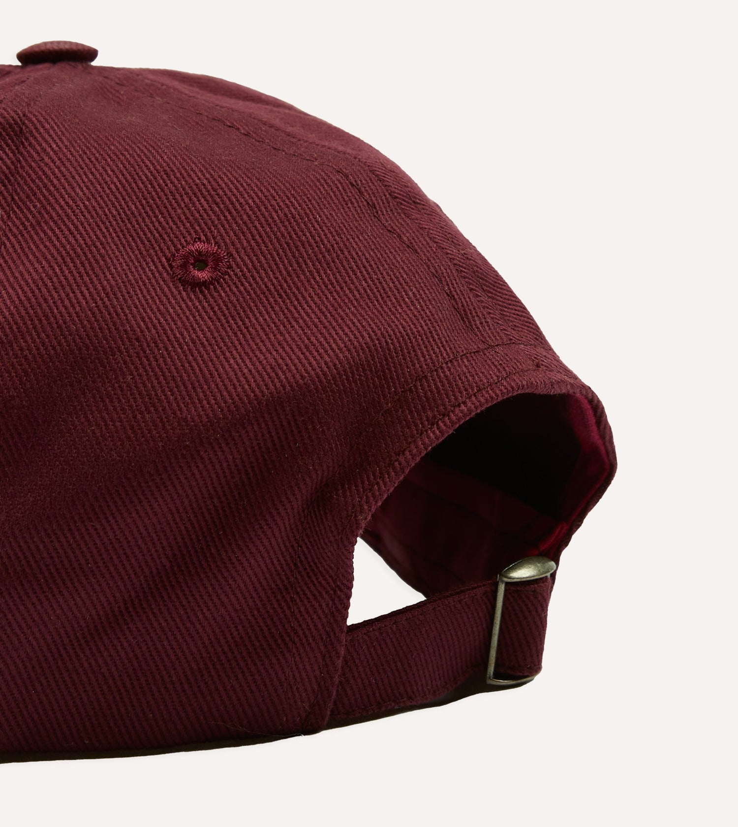 Burgundy 'D Duck' Cotton Twill Baseball Cap