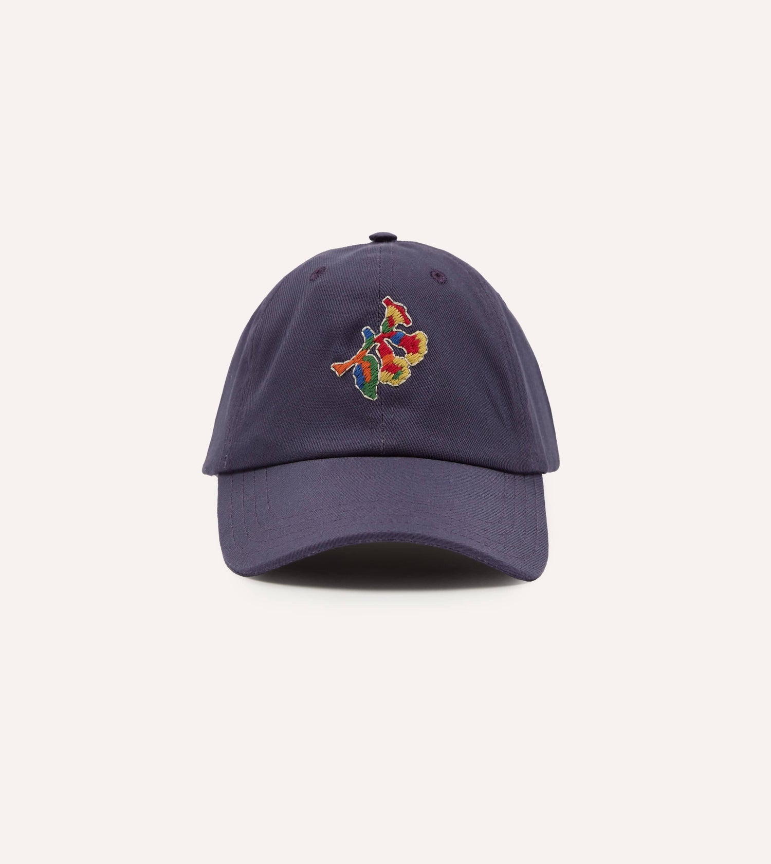 Navy 'Tapisserie' Cotton Twill Baseball Cap