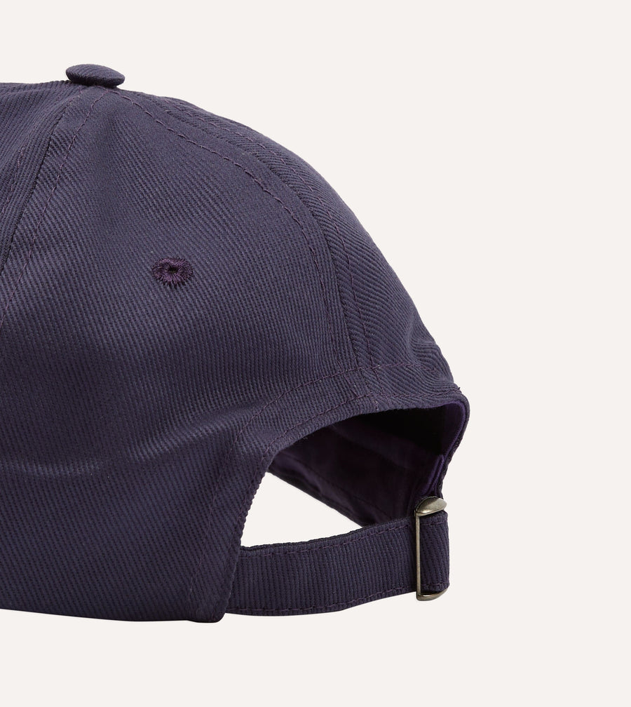 Navy 'Tapisserie' Cotton Twill Baseball Cap