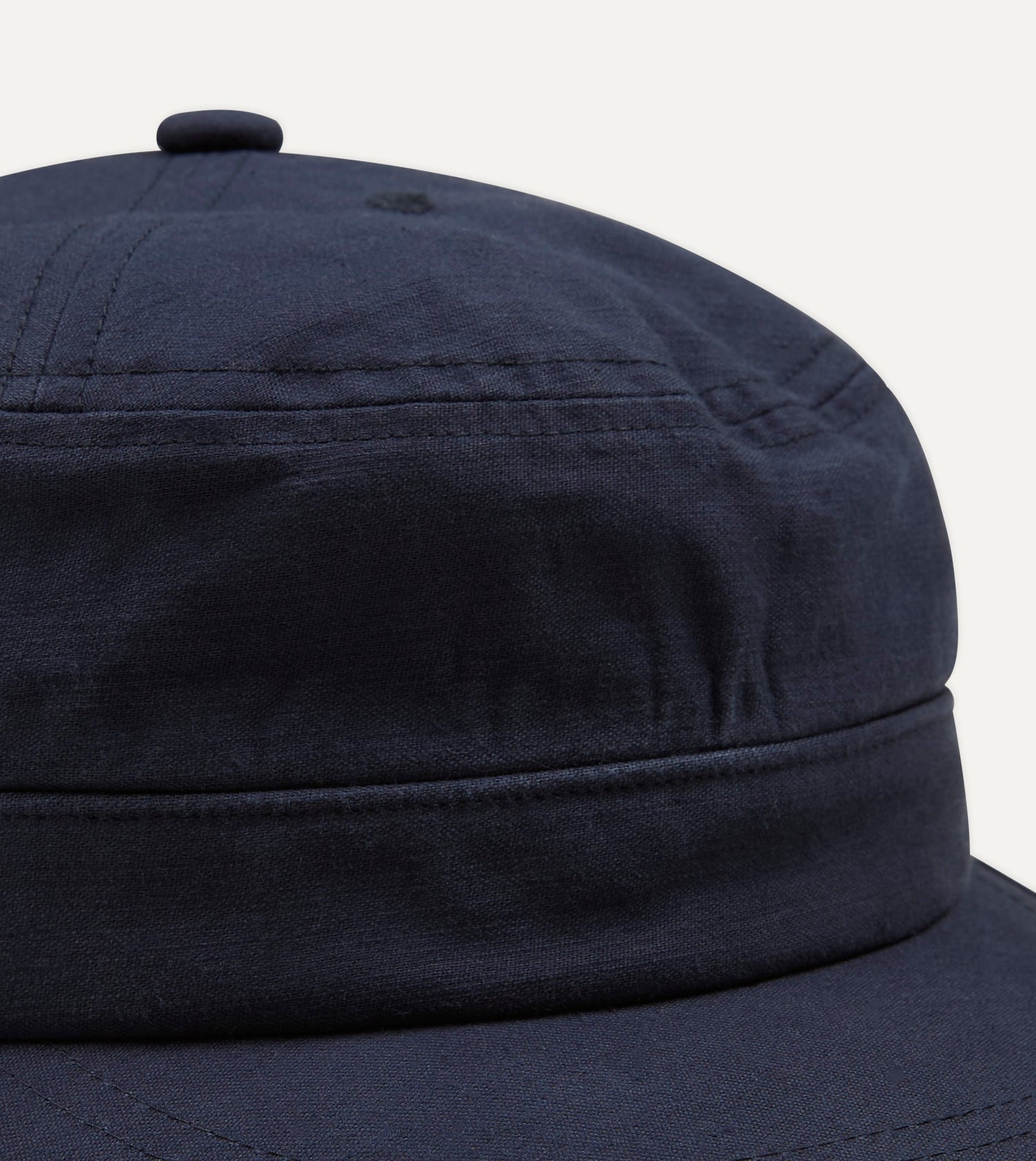 Câbleami Navy Light Back Satin Cotton Metro Hat