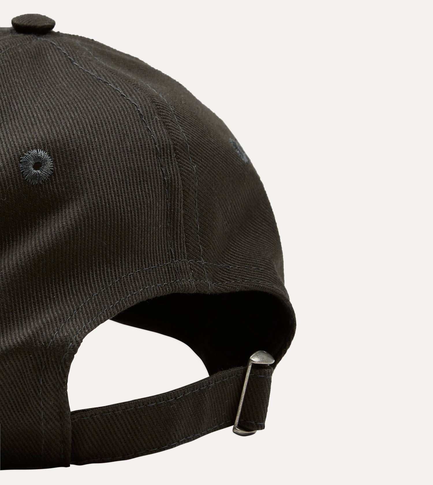 Black 'Noyer Le Poisson' Cotton Baseball Cap