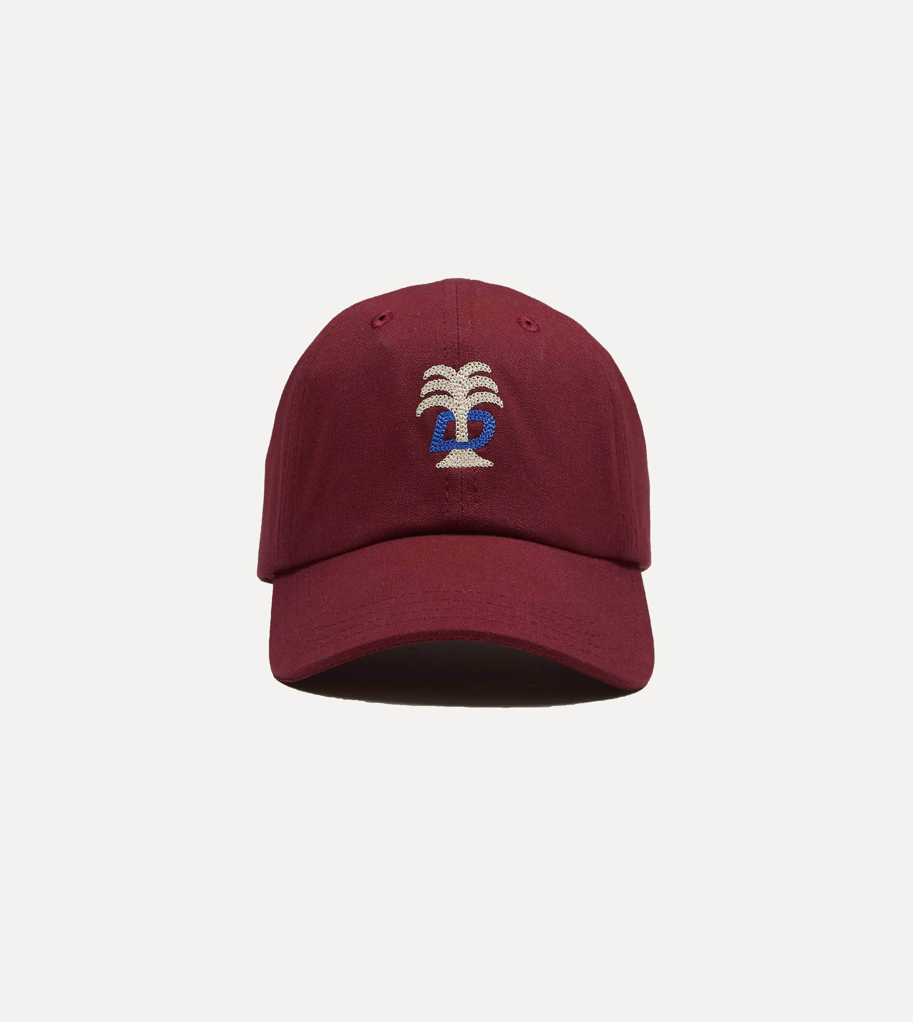 Red 'Cafe Cecil' Cotton Baseball Cap