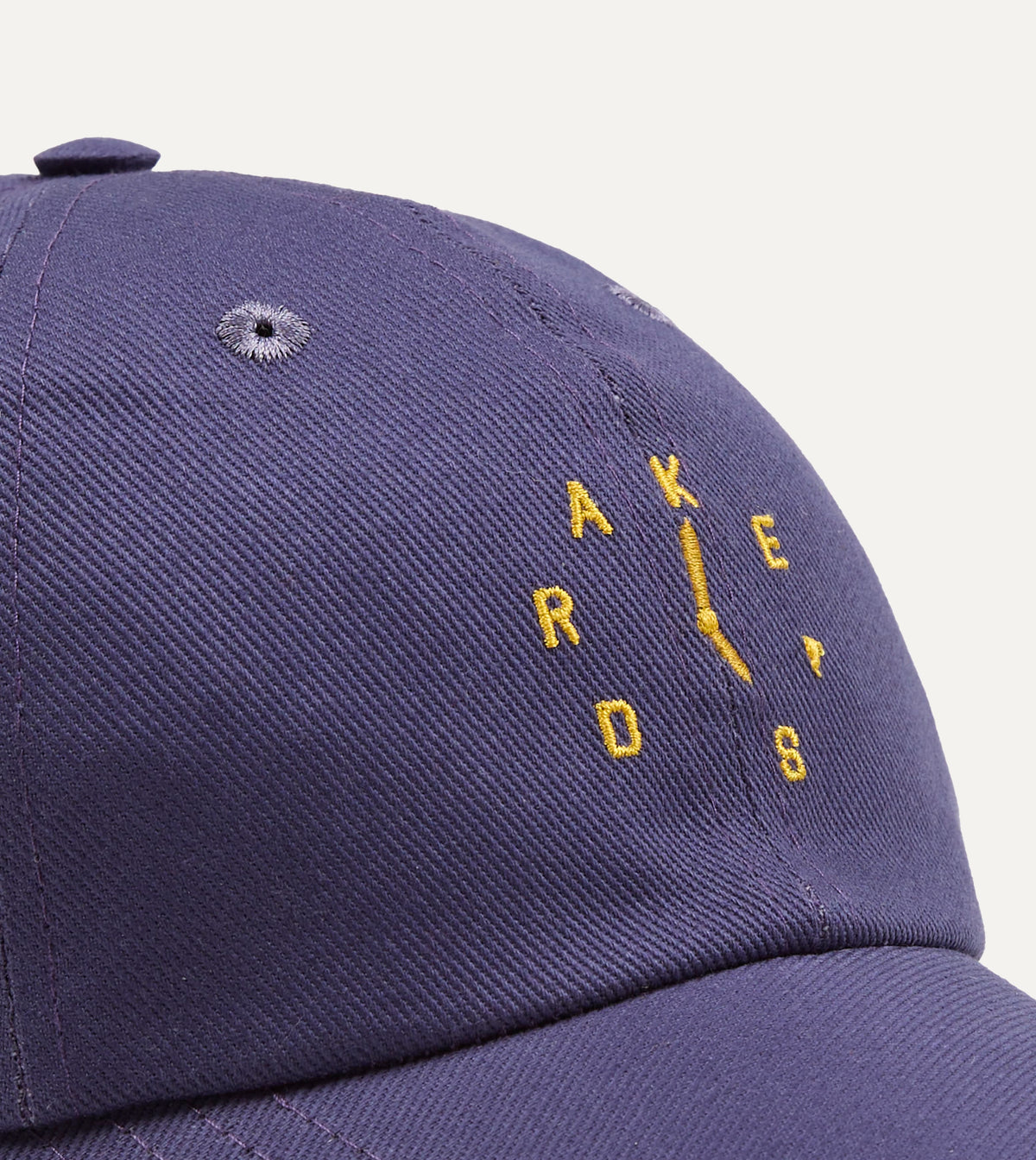 Navy 'Clock' Cotton Twill Baseball Cap