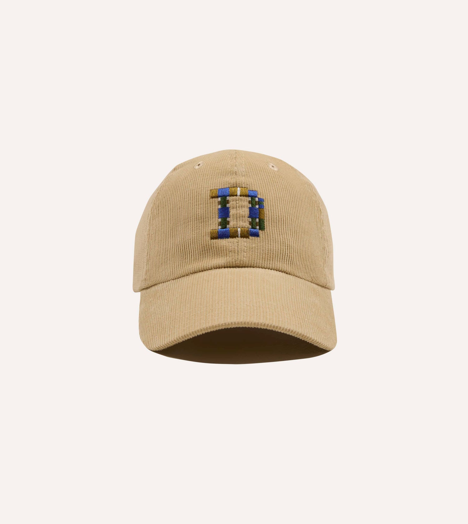 Sand 'D' Emblem Cotton Corduroy Baseball Cap