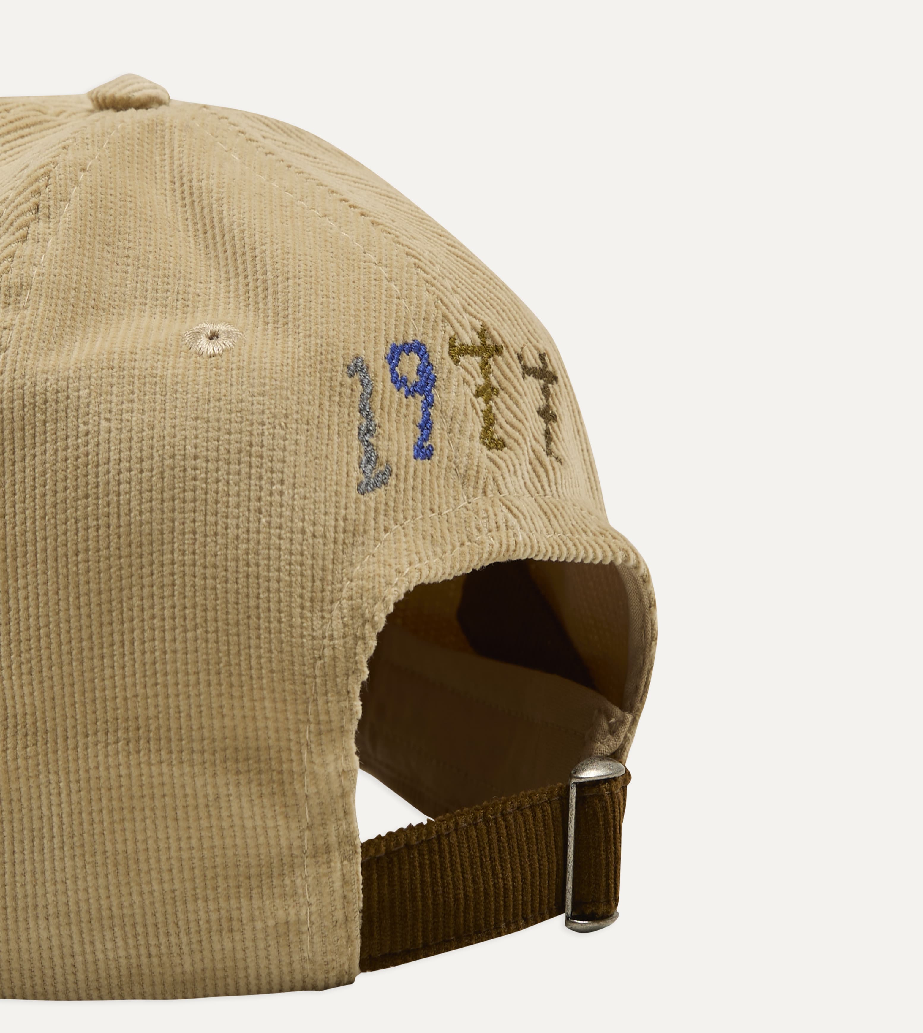 Sand 'D' Emblem Cotton Corduroy Baseball Cap