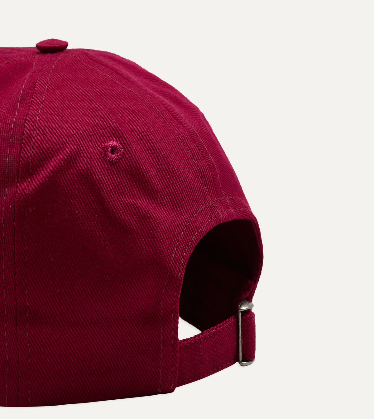 Red 'Home Comforts' Cotton Twill Baseball Cap
