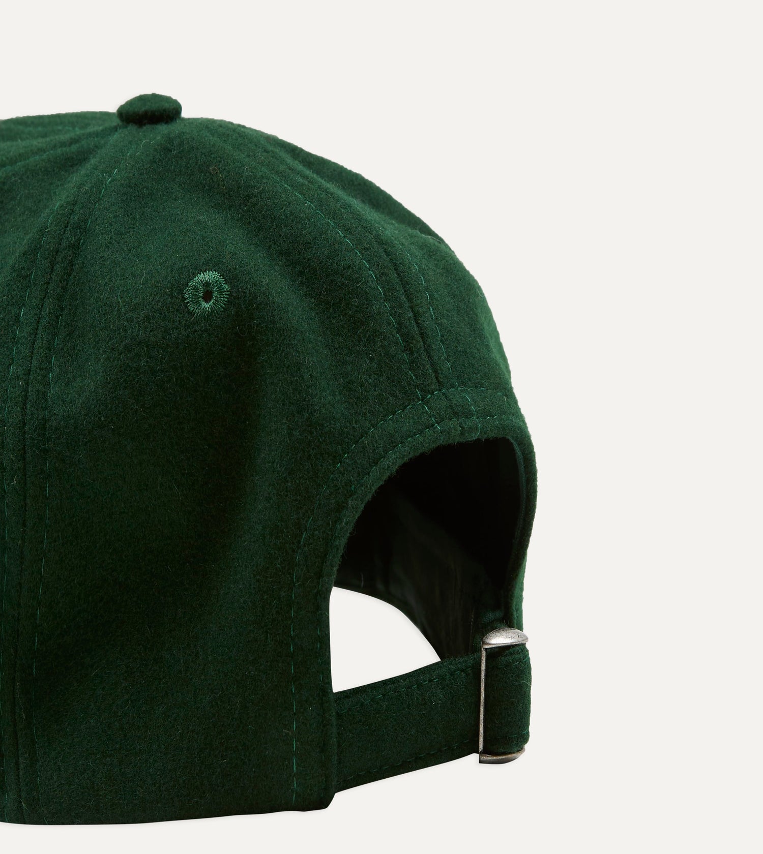 Green 'No Ball Games' Merino Wool Baseball Cap