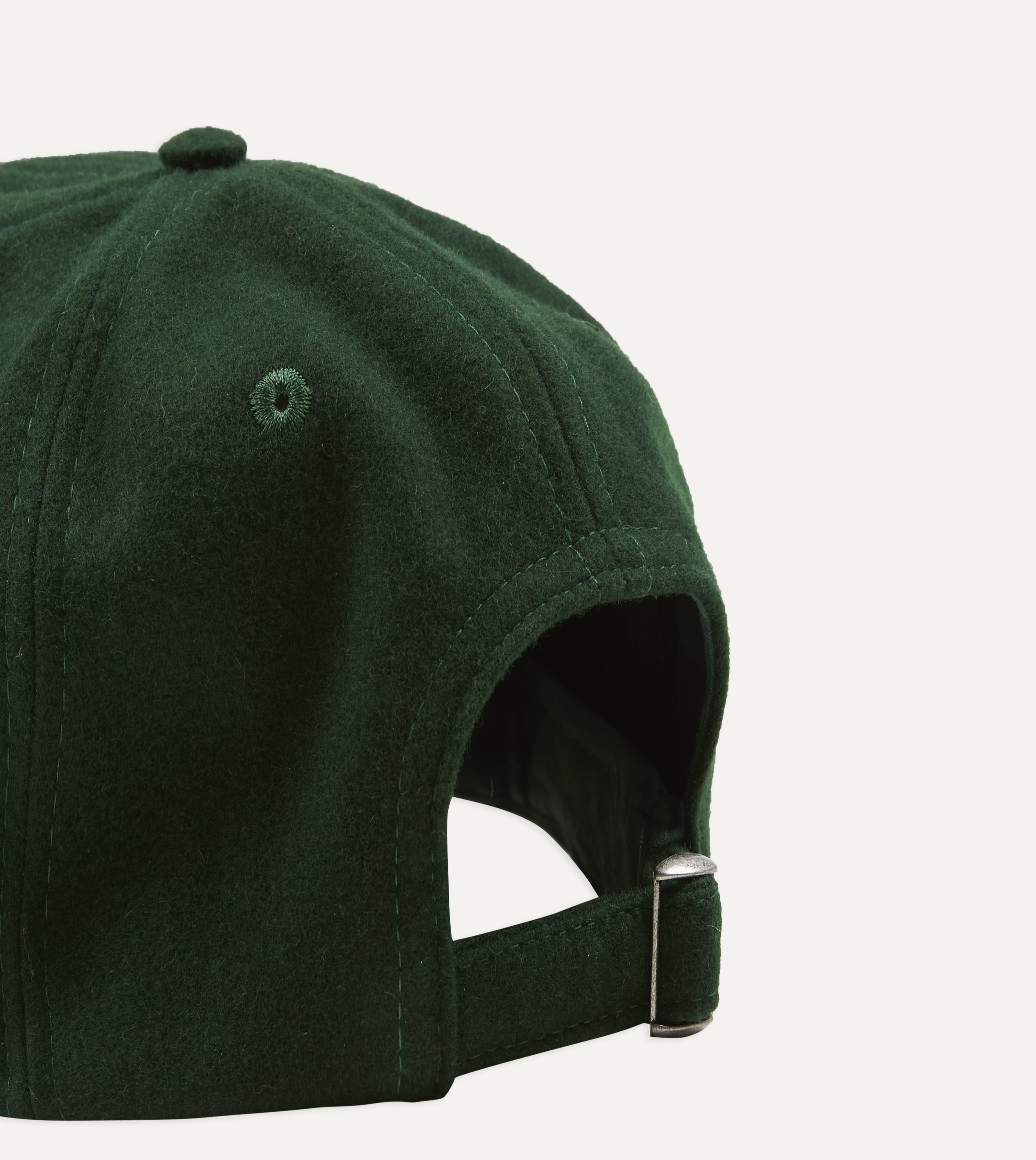 Green 'No Ball Games' Merino Wool Baseball Cap