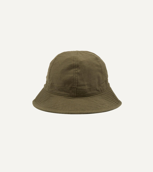 Câbleami Olive Baker Back Satin Cotton Metro Hat – Drakes