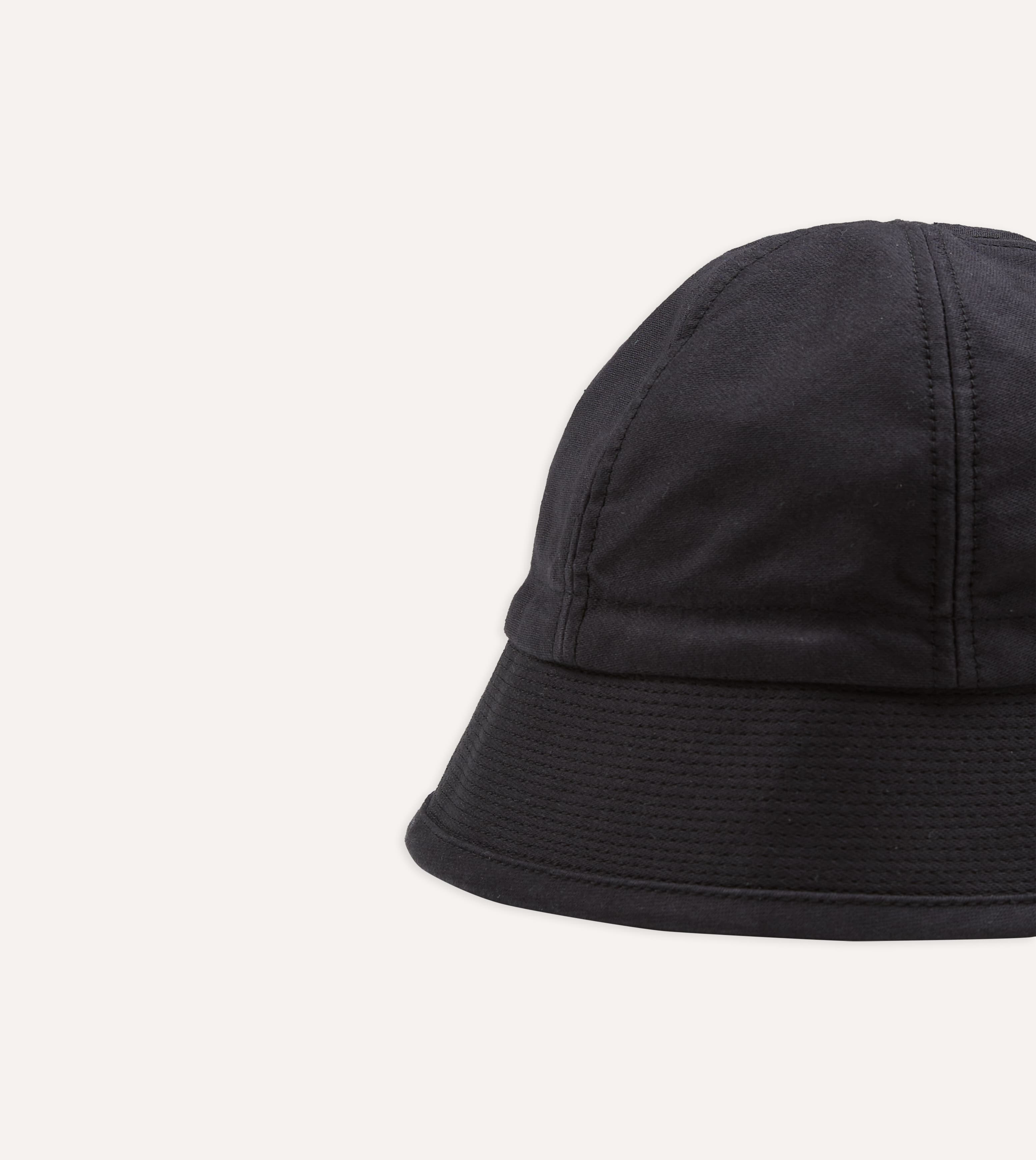 Câbleami Black Cotton Canvas Dixie Hat