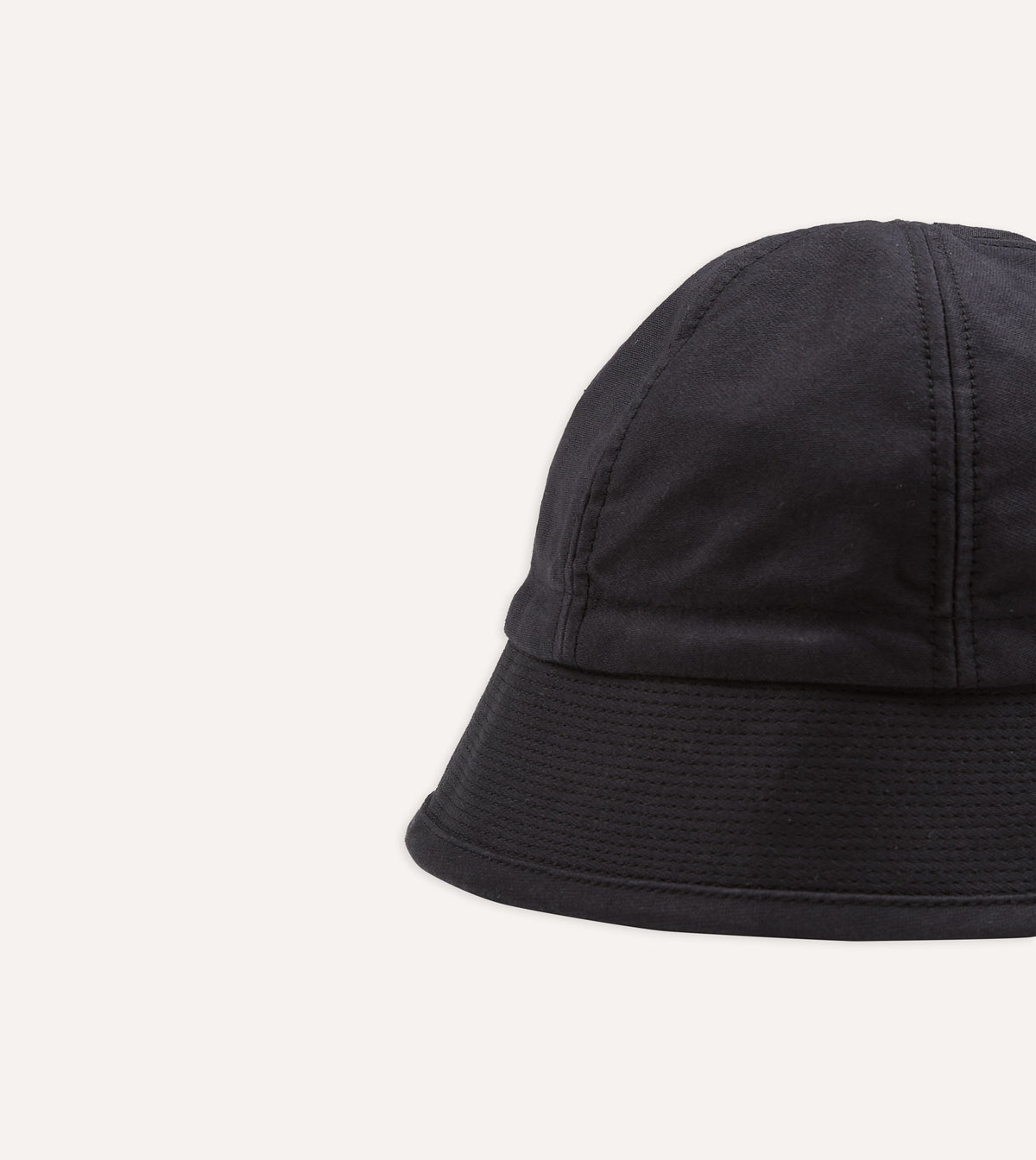 Câbleami Black Cotton Canvas Dixie Hat