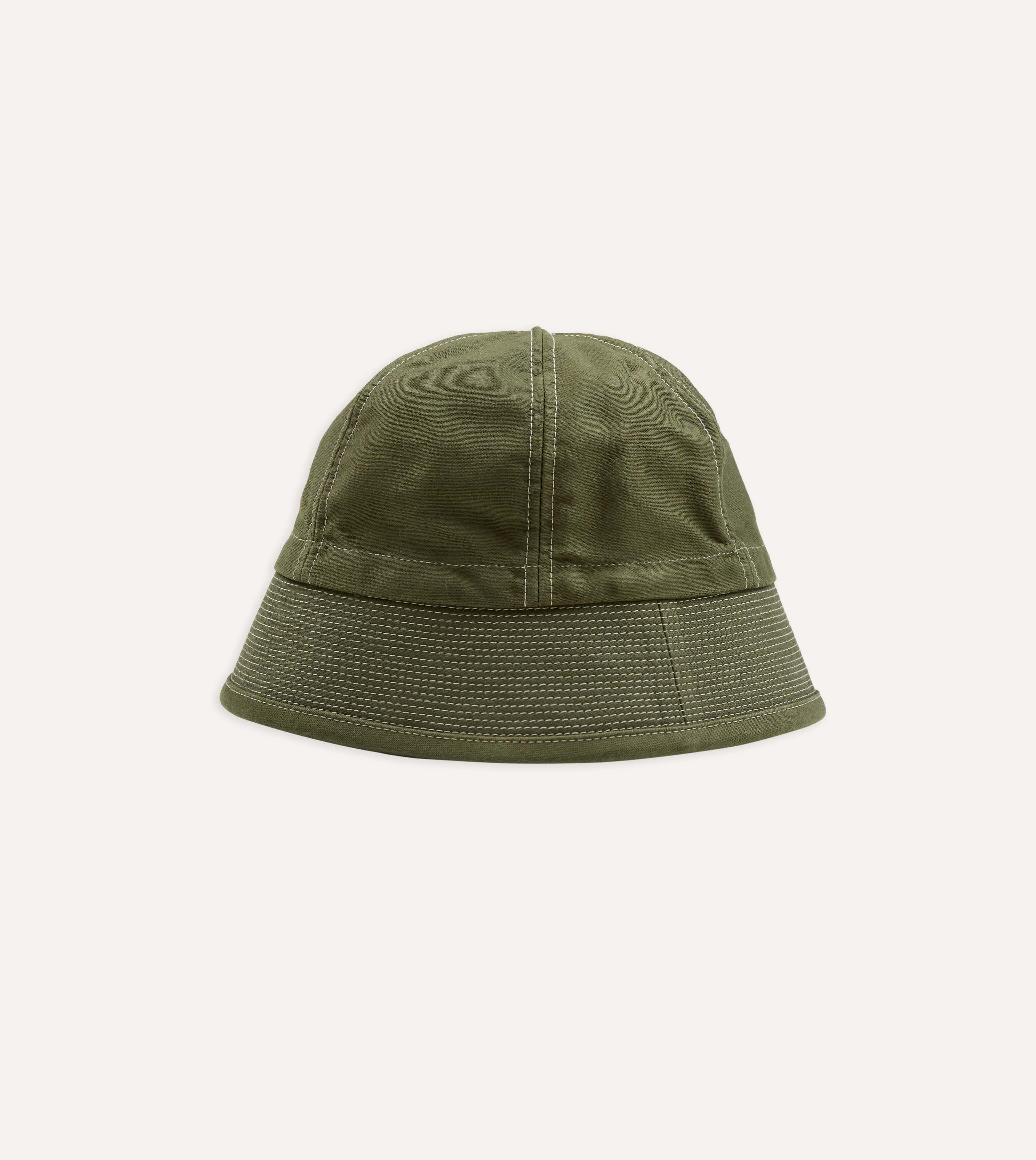 Câbleami Olive Cotton Canvas Dixie Hat
