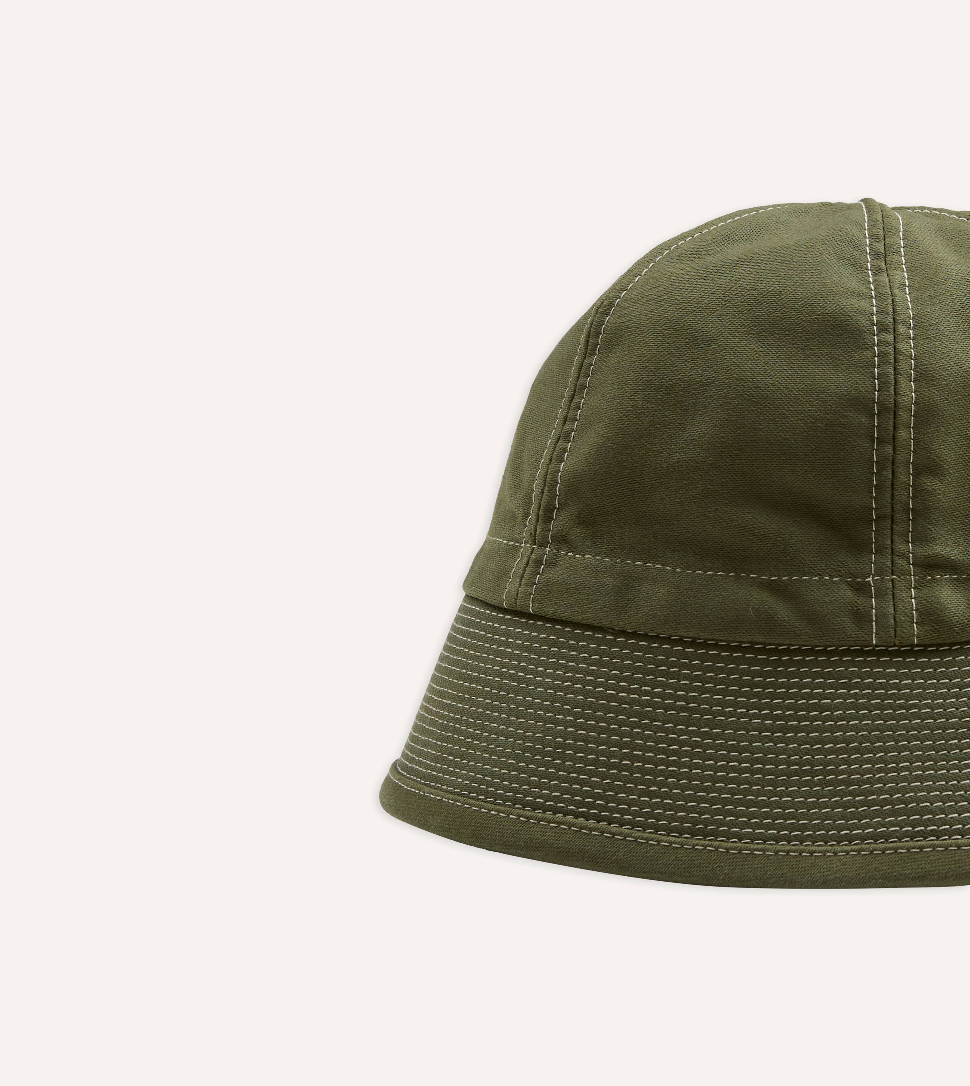 Câbleami Olive Cotton Canvas Dixie Hat