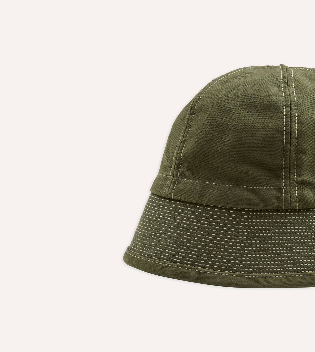 Câbleami Olive Cotton Canvas Dixie Hat