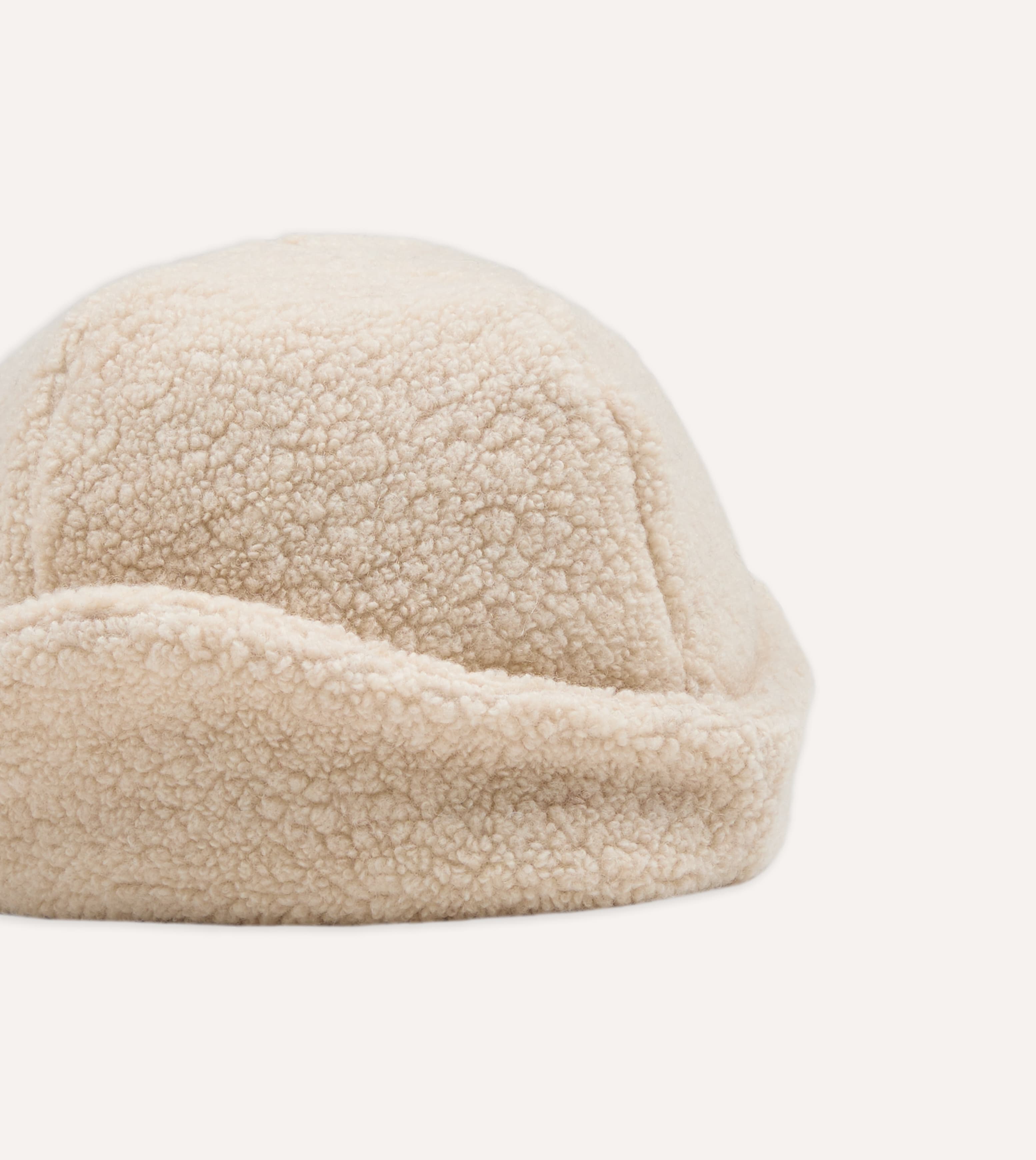 Câbleami Ecru Wool Flight Cap