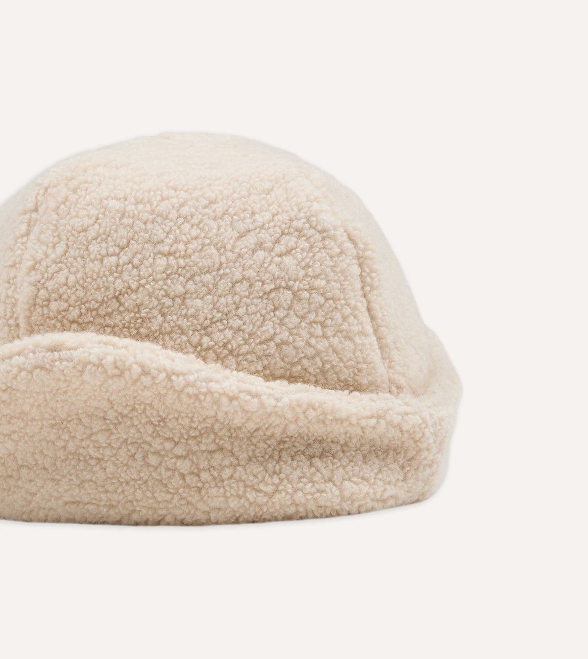 Câbleami Ecru Wool Flight Cap