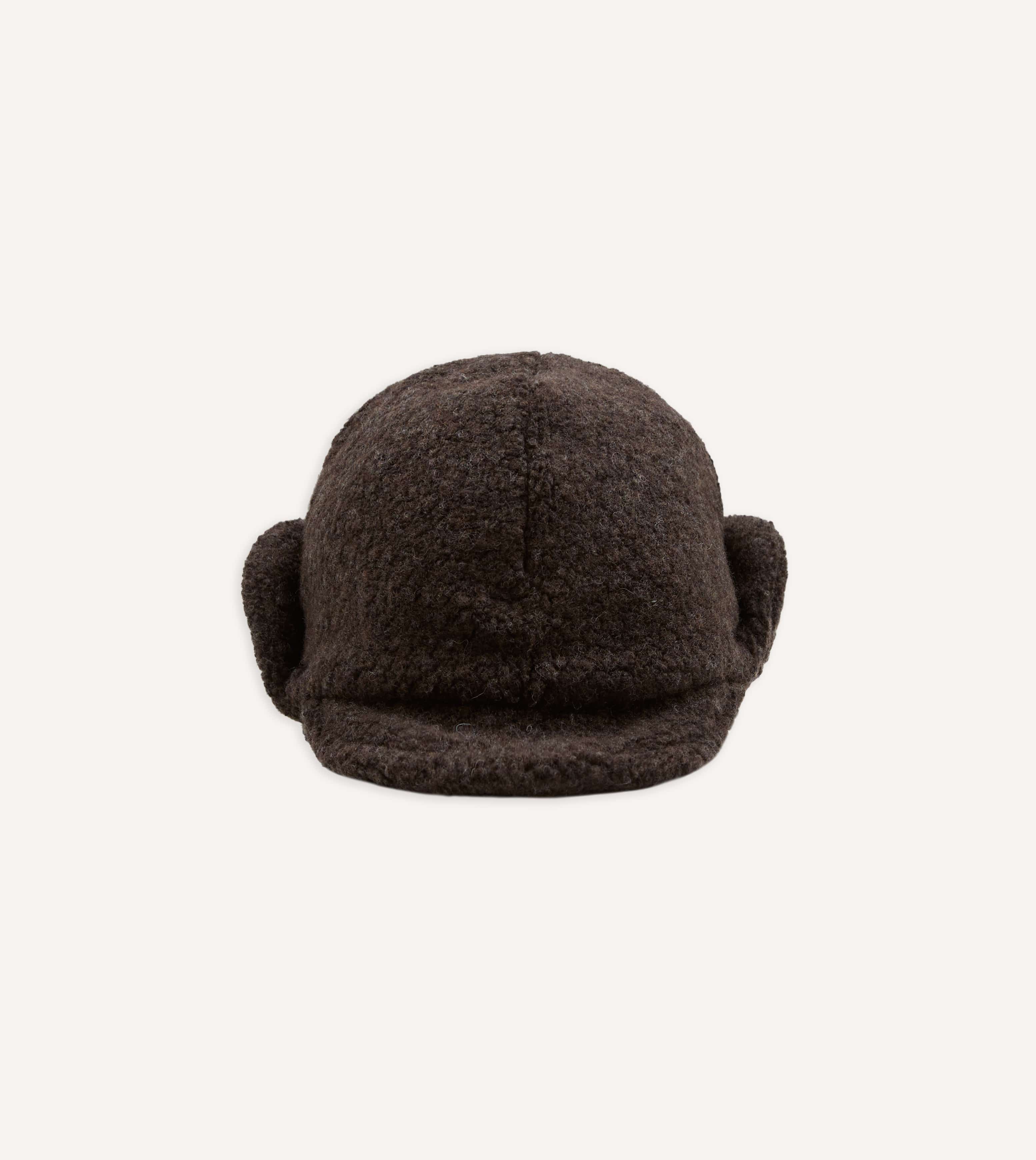 Câbleami Brown Wool Flight Cap