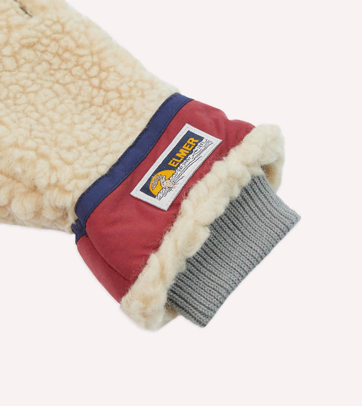 Elmer Ecru Wool Pile Gloves