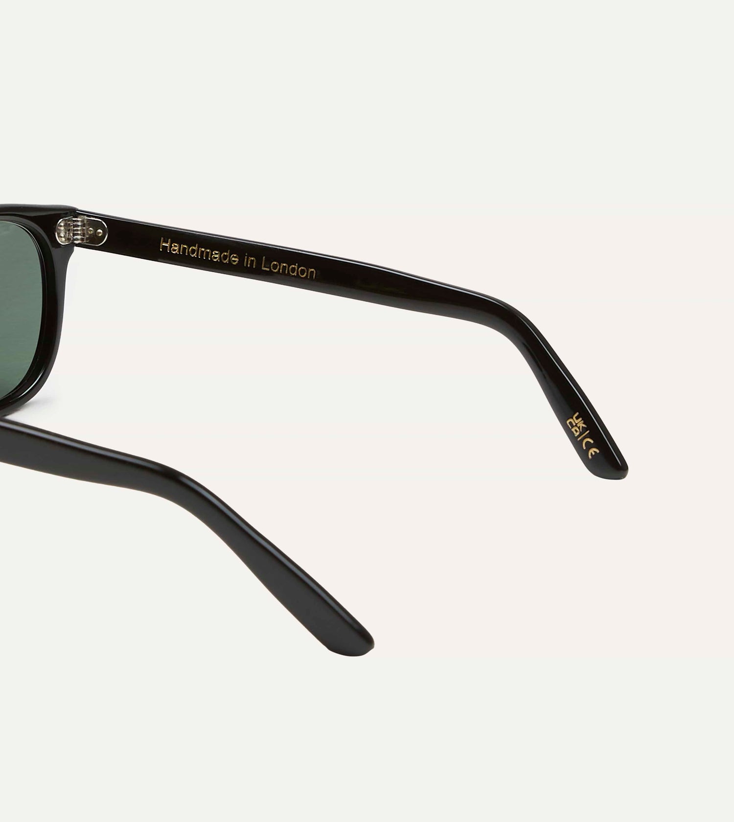Drake's by Ransome Black Panto Frame Sunglasses