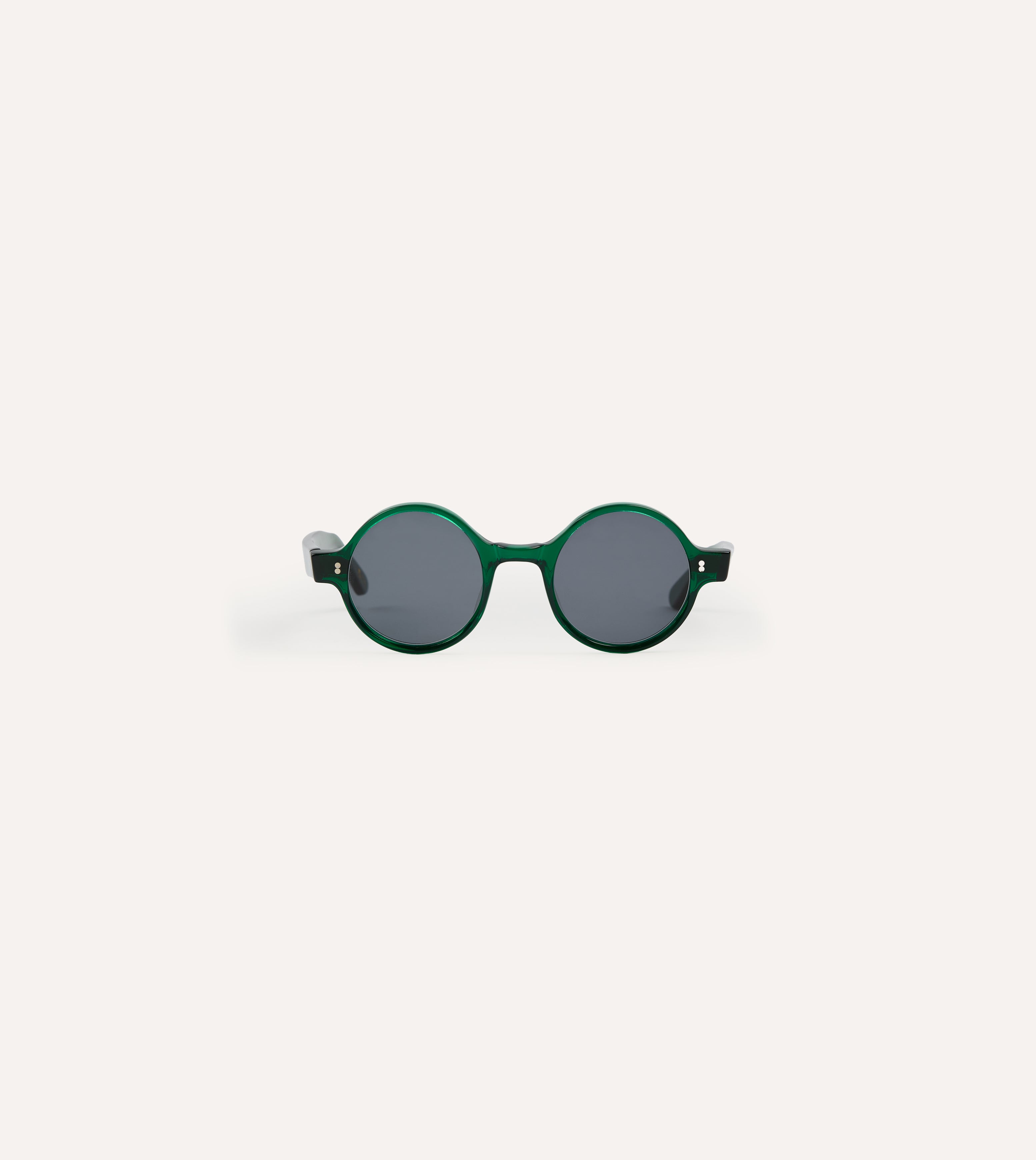 Drake's by Ransome Dark Green Round Frame Sunglasses