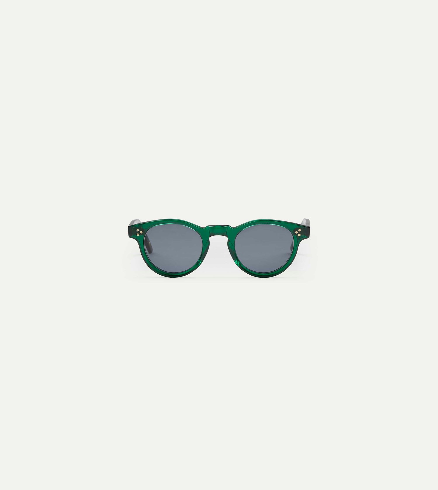 Drake's by Ransome Dark Green Panto Frame Sunglasses