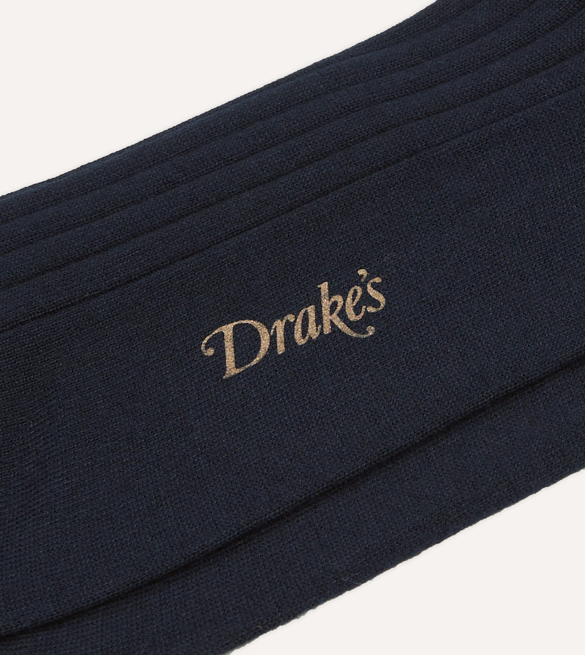 Dark Navy Cotton Over-the-Calf Socks