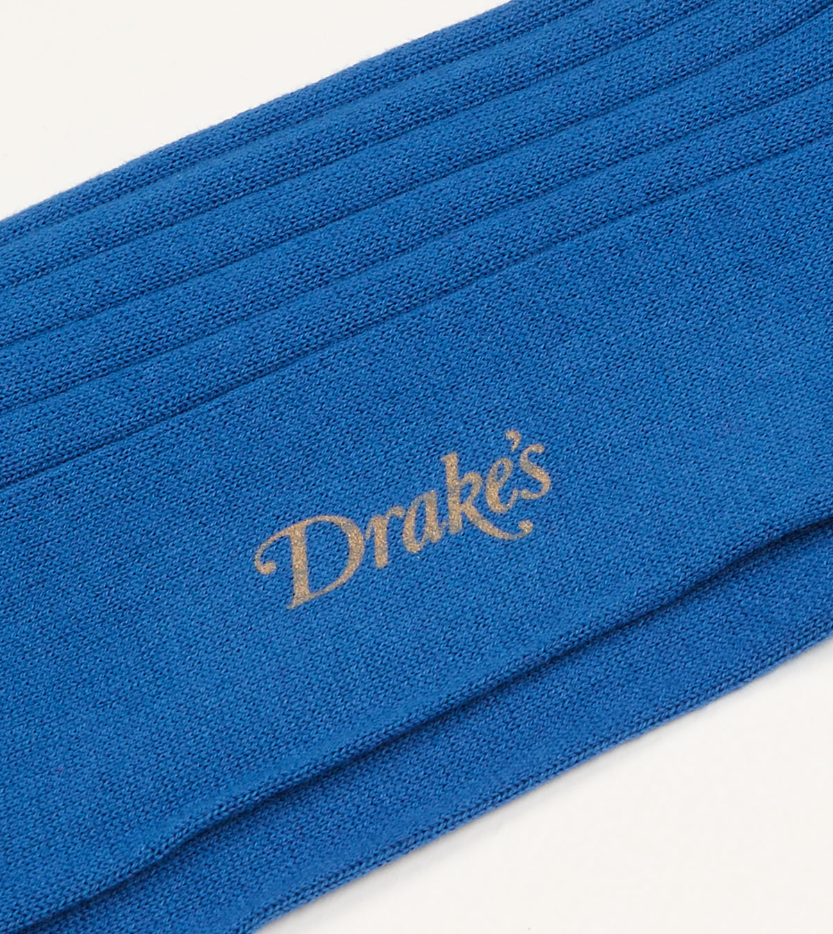 Royal Blue Cotton Over-the-Calf Socks