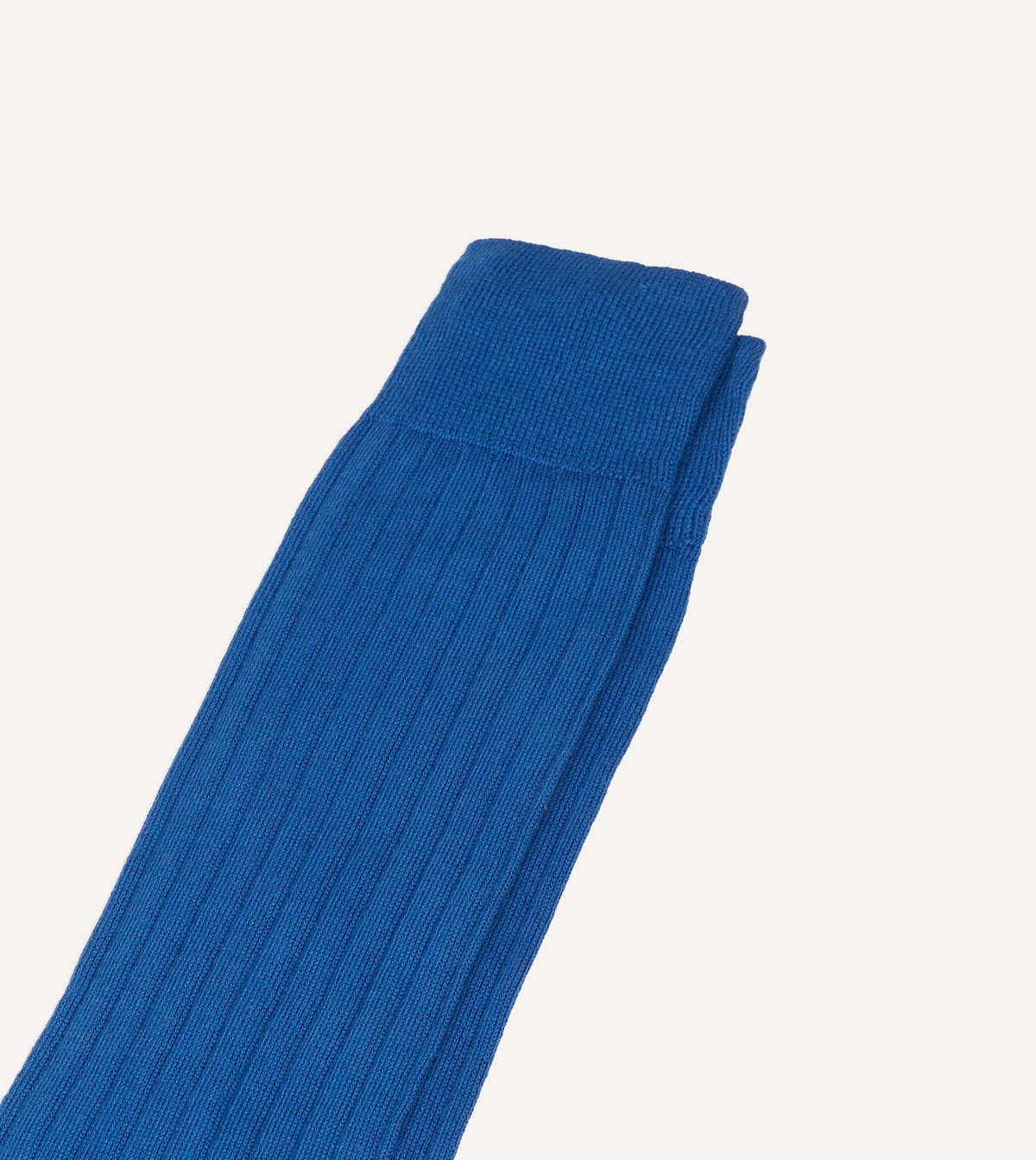 Royal Blue Cotton Over-the-Calf Socks
