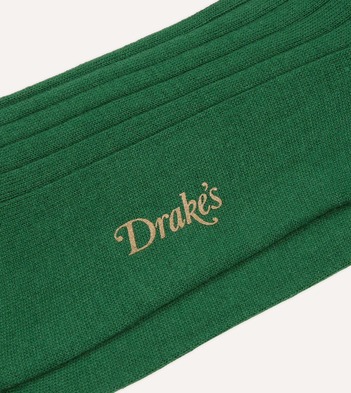 Green Cotton Over-the-Calf Socks