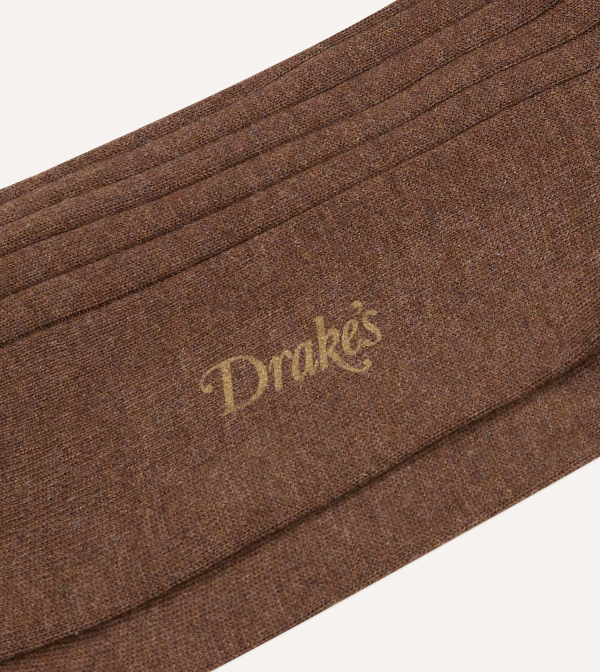 Brown Cotton Over-the-Calf Socks