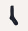 Navy Cotton Mid-Calf Socks