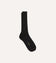 Black Cotton Mid-Calf Socks