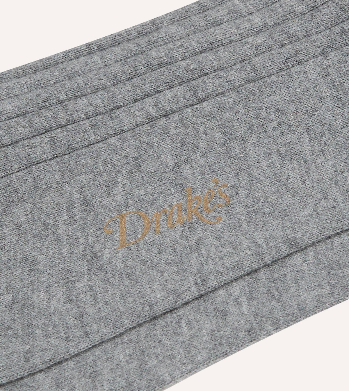 Grey Cotton Mid-Calf Socks