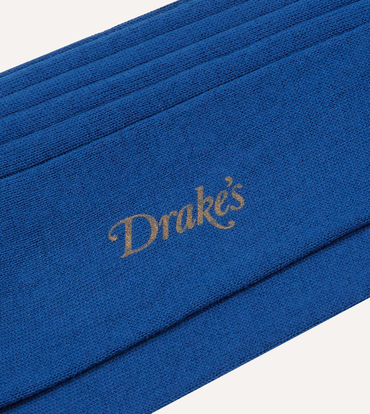 Royal Blue Cotton Mid-Calf Socks