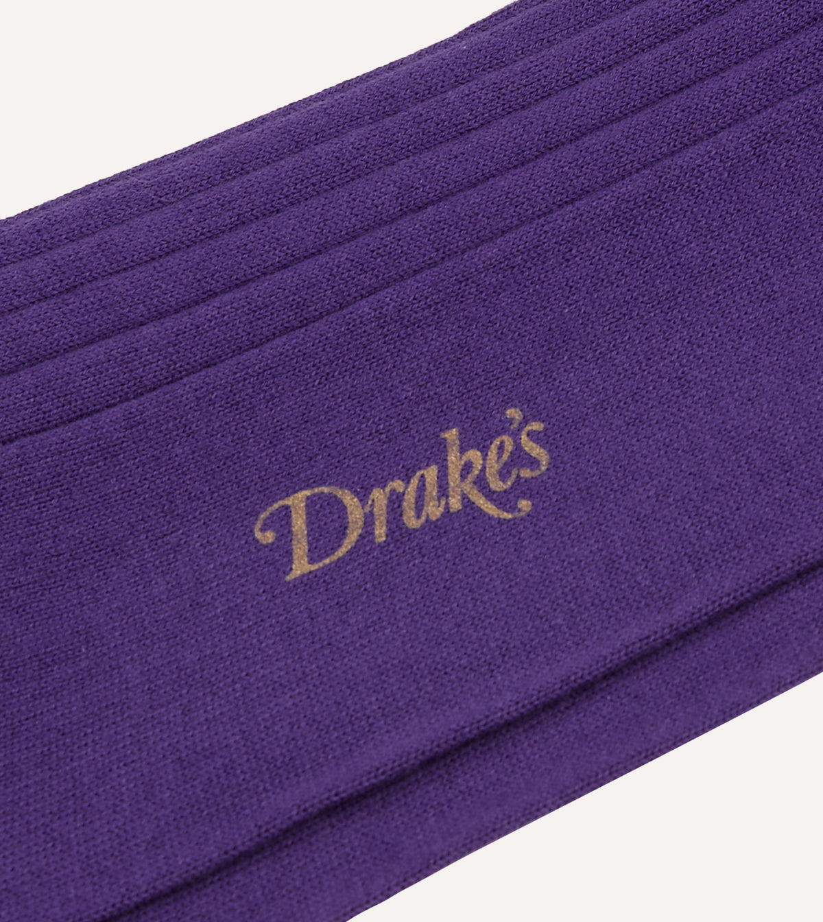 Purple Cotton Mid-Calf Socks
