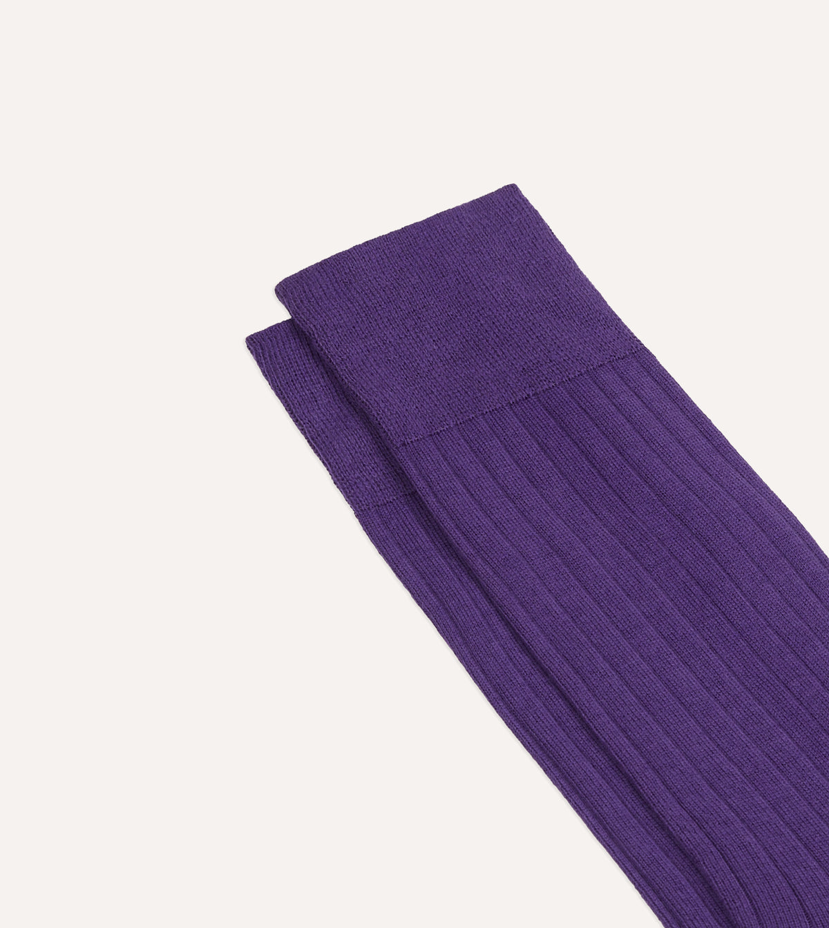 Purple Cotton Mid-Calf Socks