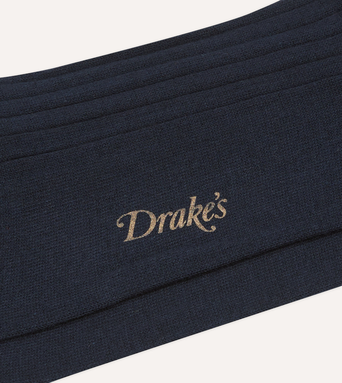 Navy Cotton Mid-Calf Socks