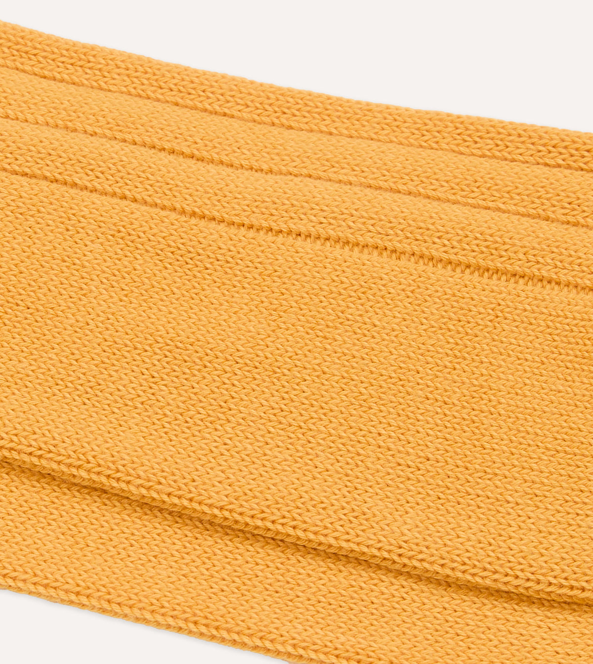 Yellow Cotton Casual Socks