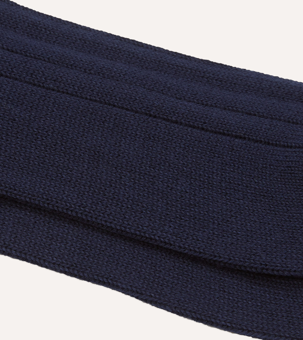 Navy Cotton Casual Socks