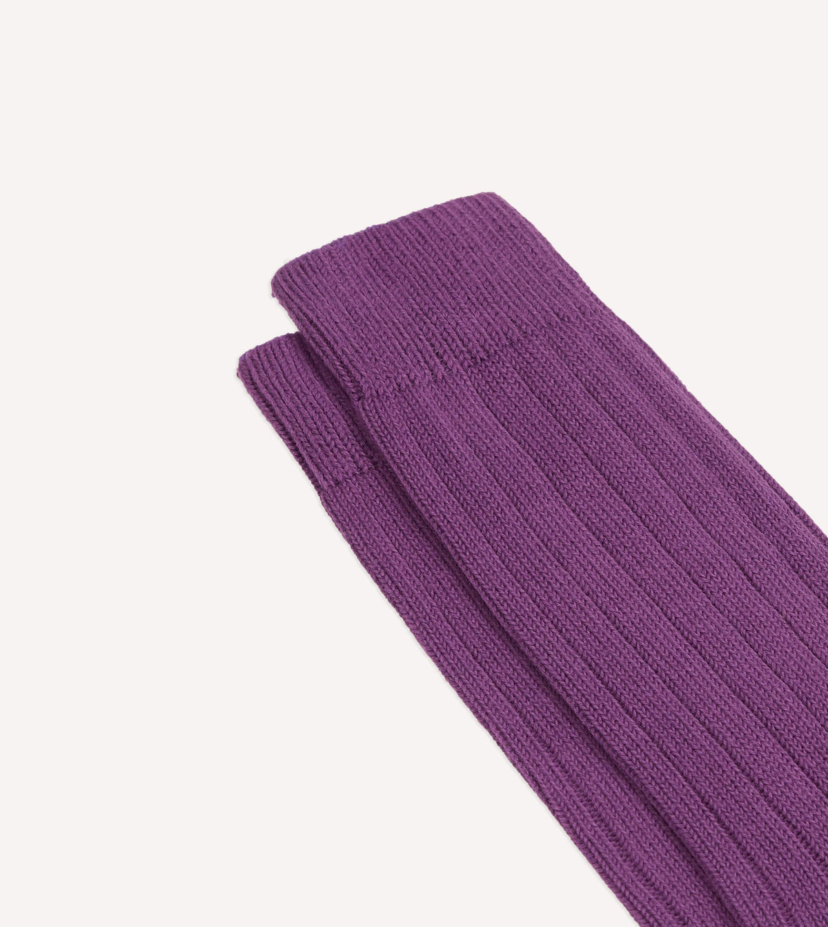Purple Cotton Casual Socks
