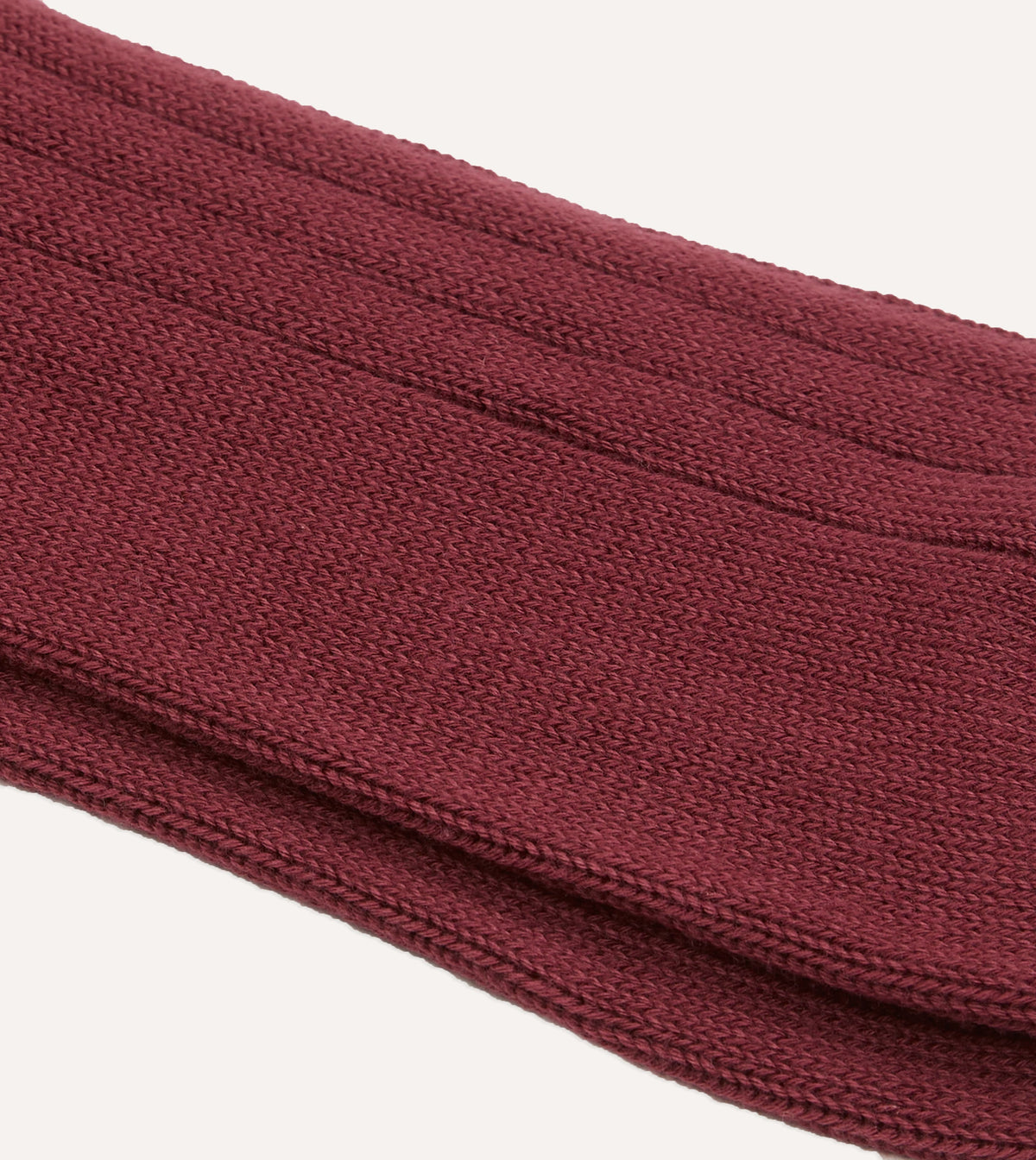 Burgundy Cotton Casual Socks