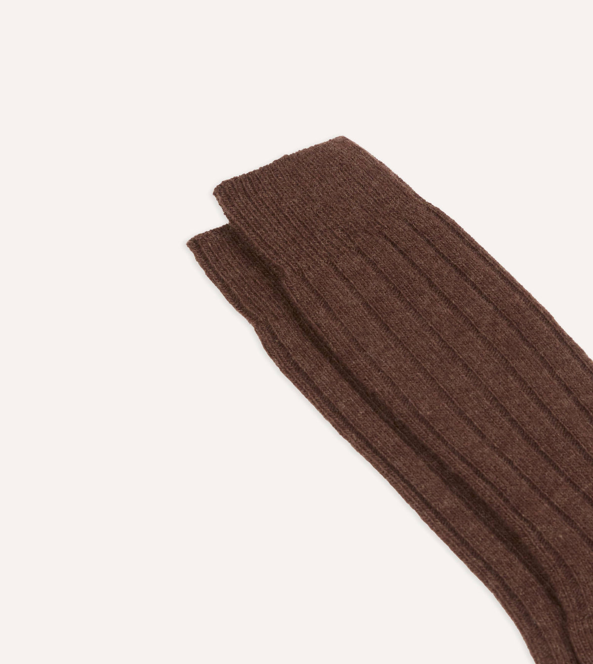 Brown Wool Casual Socks