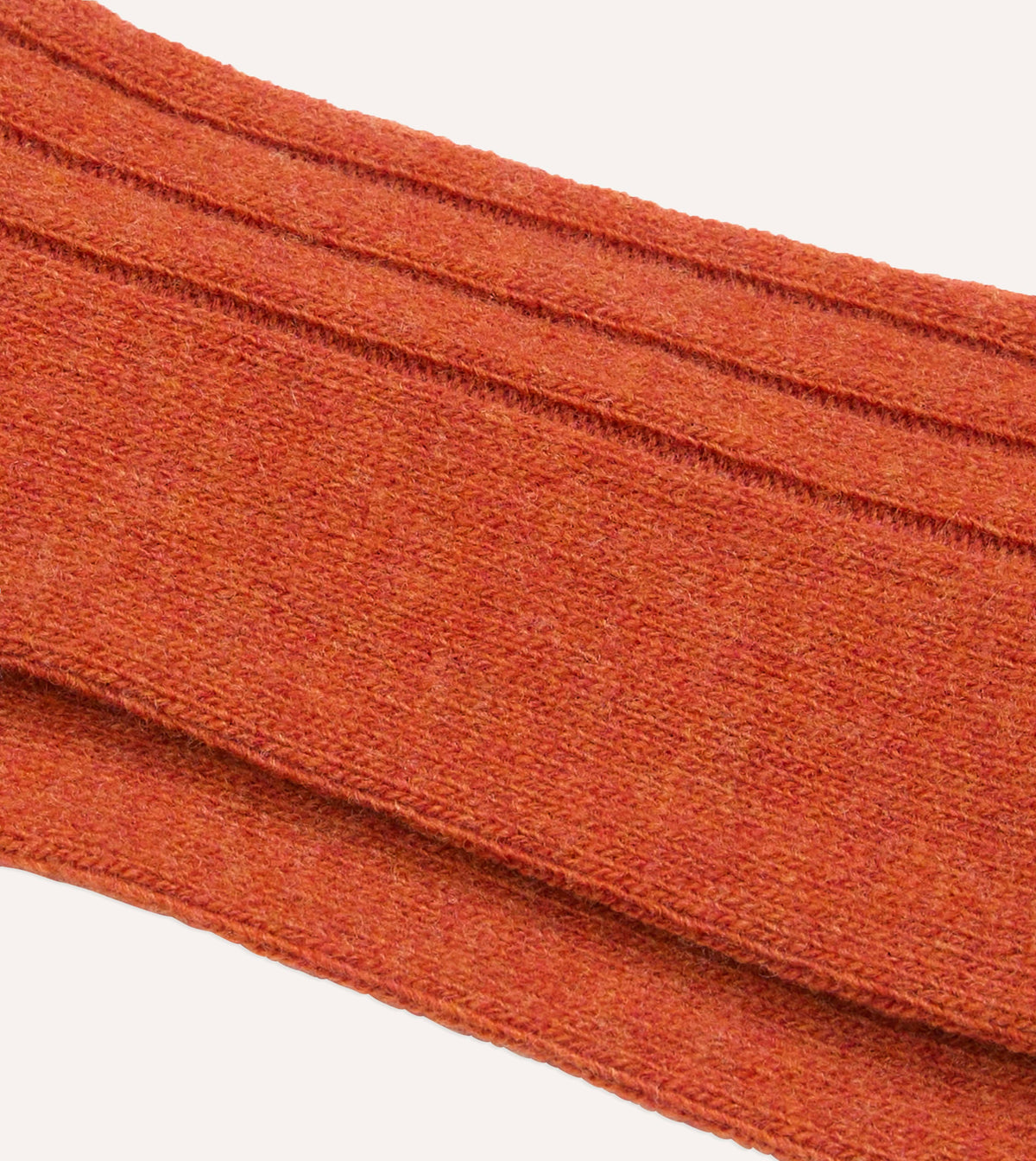 Orange Wool Casual Socks