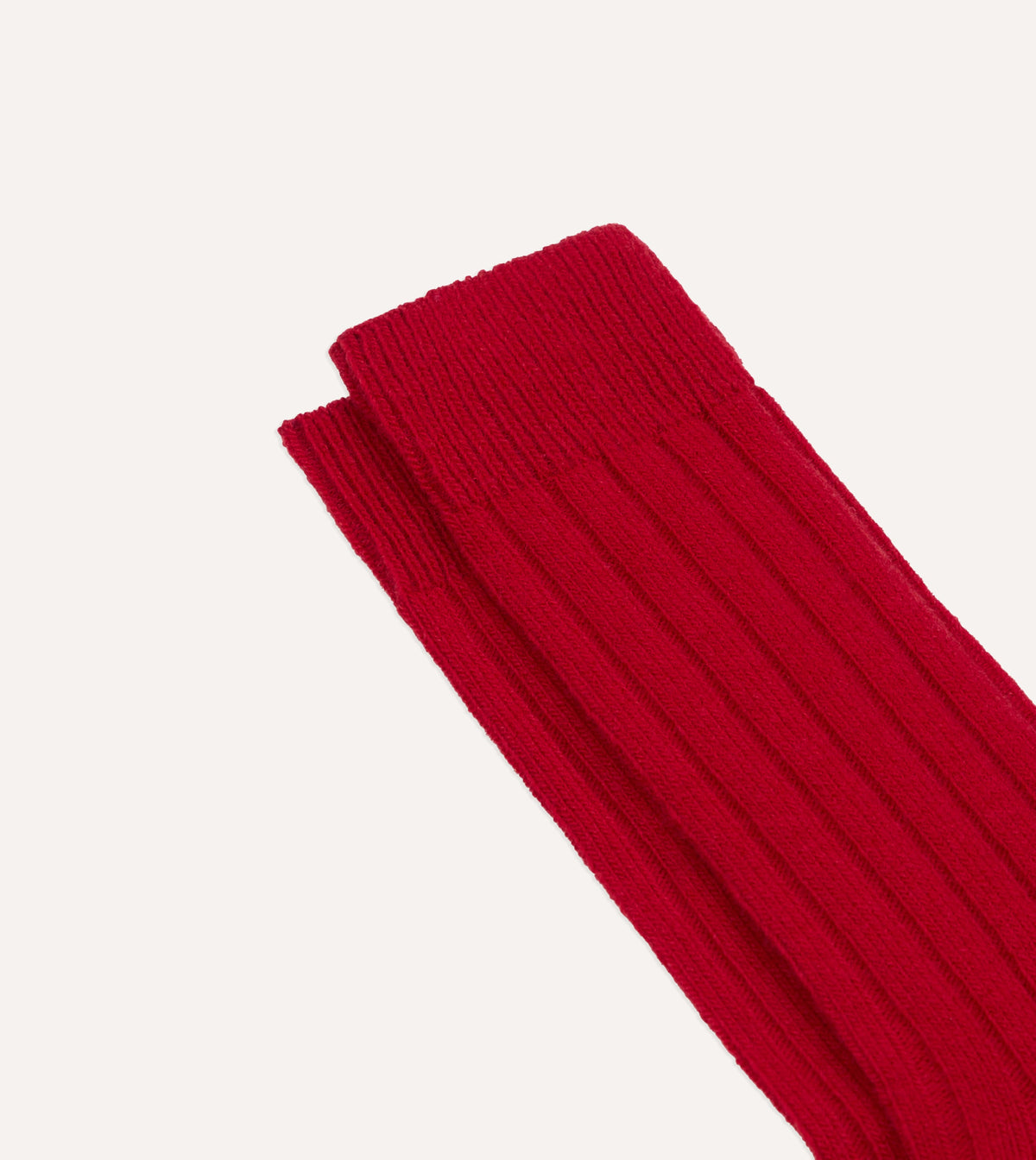 Red Wool Casual Socks
