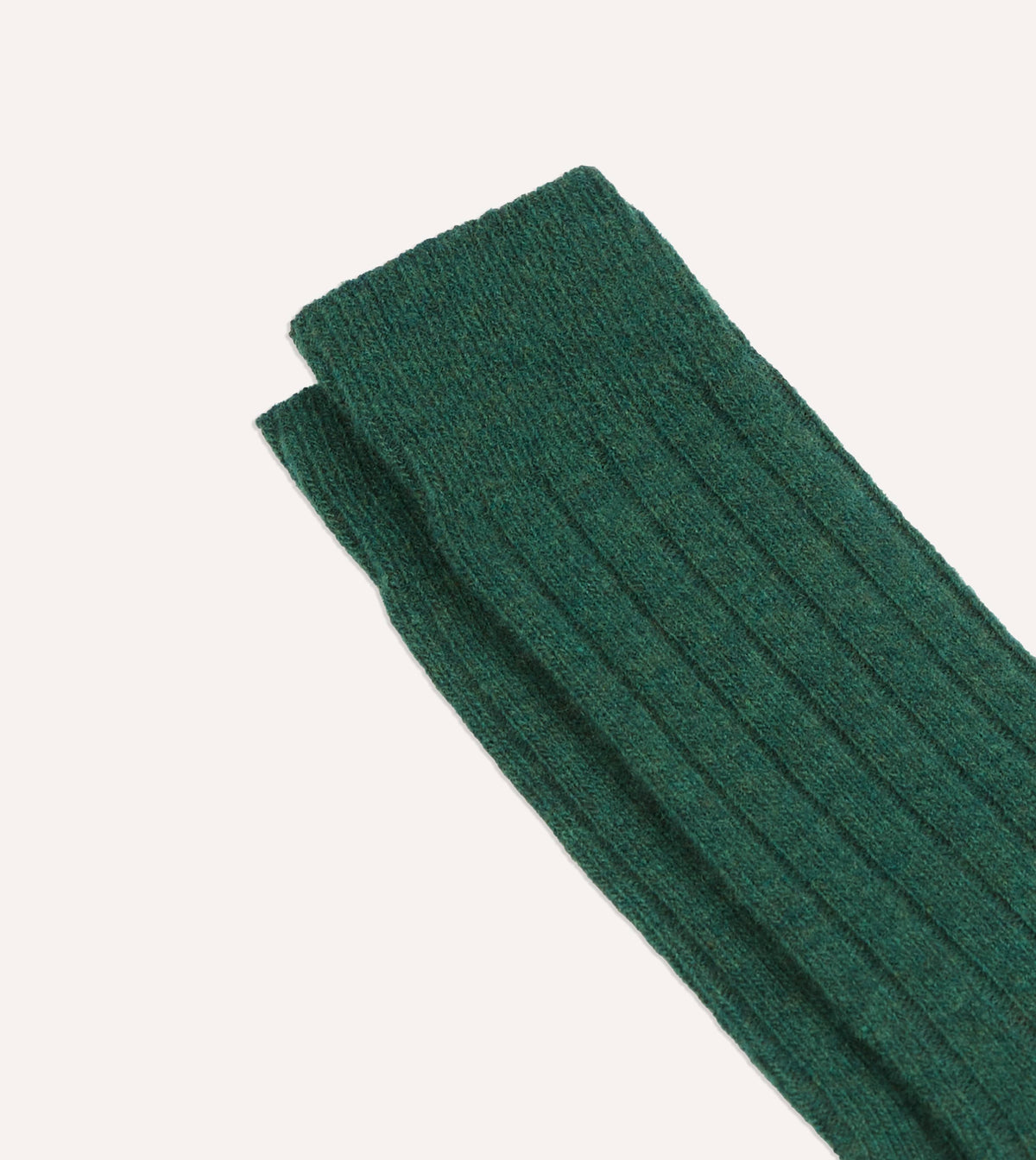 Forest Green Wool Casual Socks