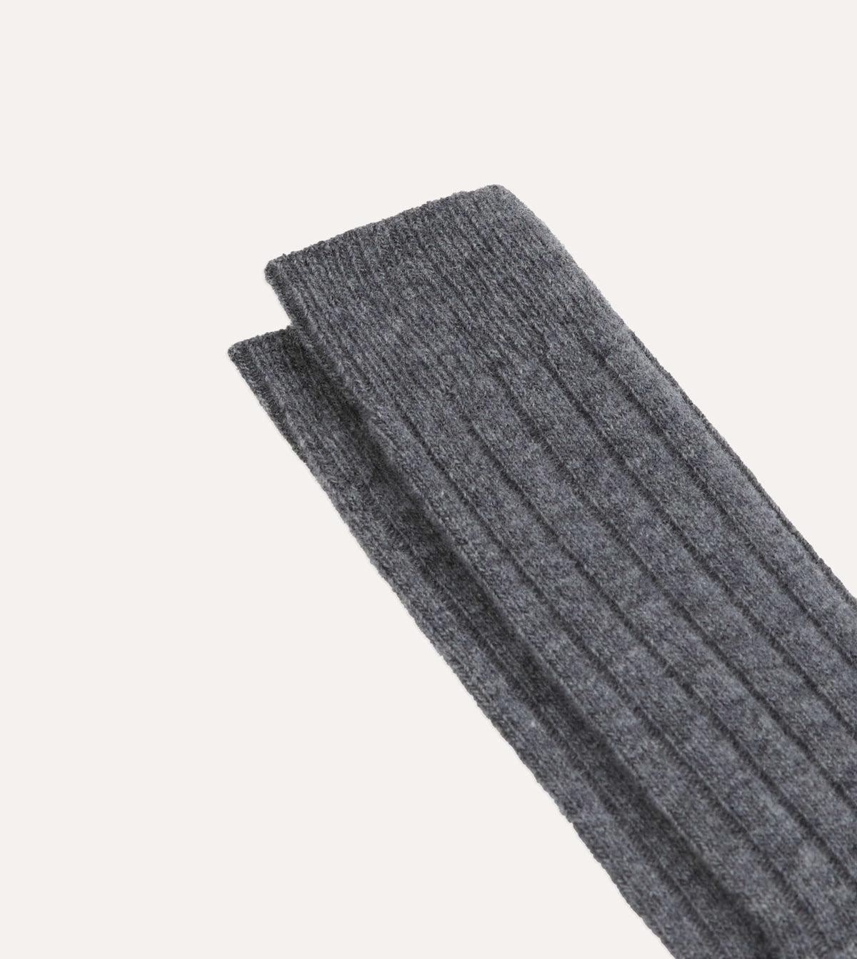 Grey Melange Wool Casual Sock