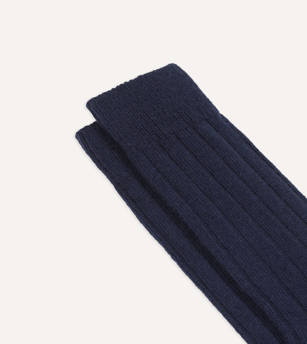 Navy Wool Casual Socks
