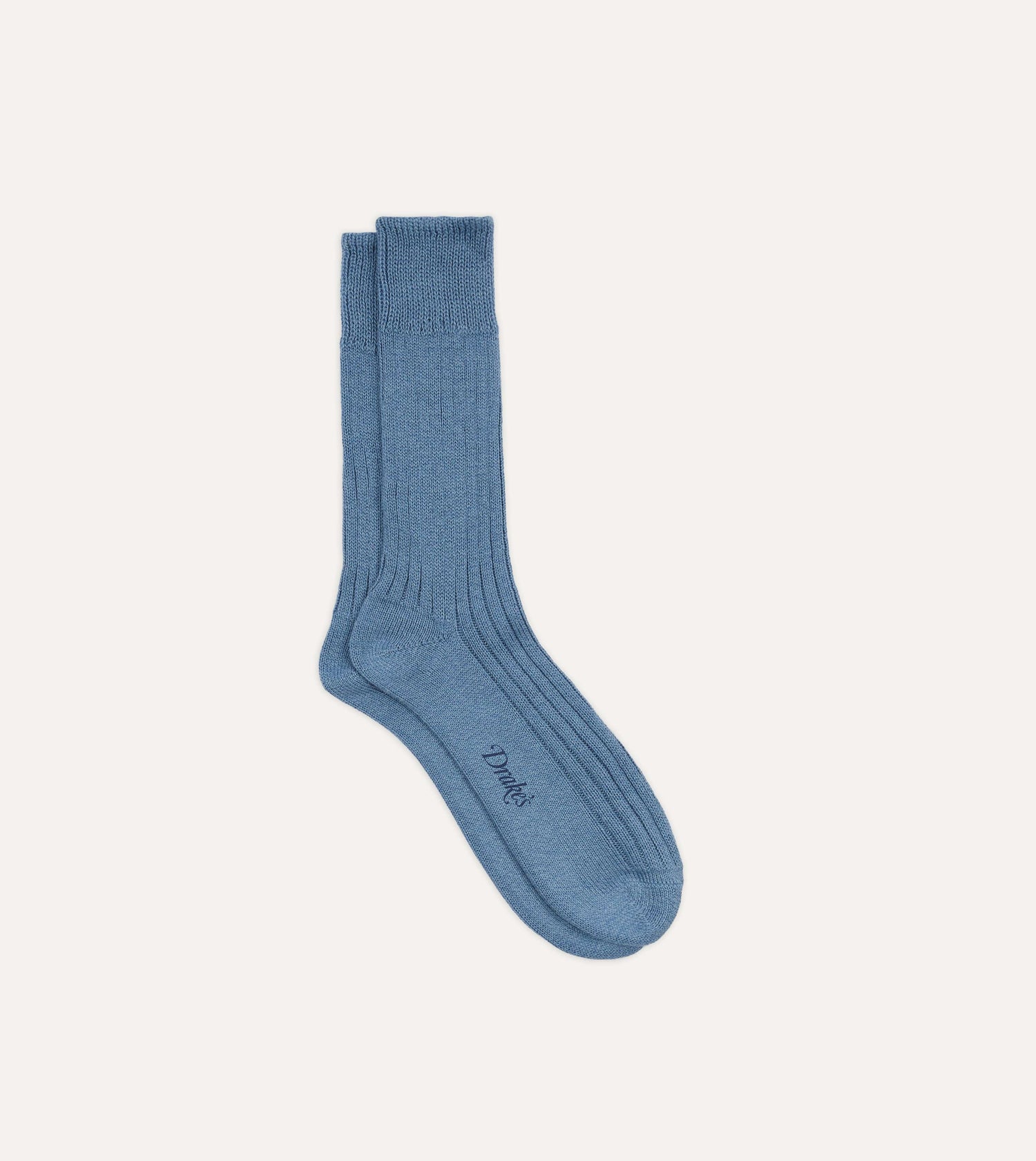 Blue Melange Cotton Sports Socks