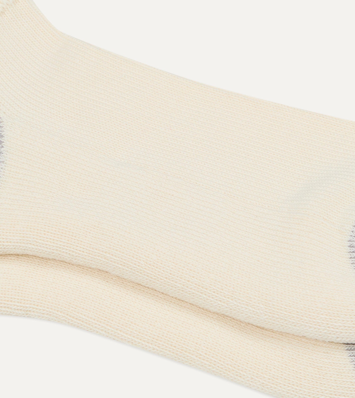 RoToTo Burgundy and Yellow Cotton Crew Socks