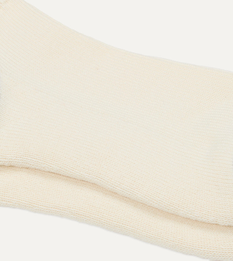 RoToTo Red and Blue Cotton Crew Socks